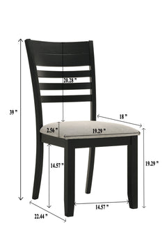 Folio Black/Neutral Dining Set - Ornate Home