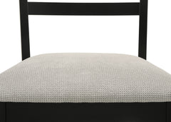 Folio Black/Neutral Dining Set - Ornate Home