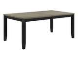 Folio Gray/Black Dining Table - Ornate Home