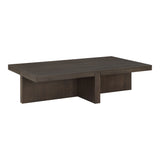Folke Dark Brown Rectangular Coffee Table - Ornate Home