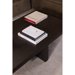 Folke Dark Brown Rectangular Coffee Table - Ornate Home