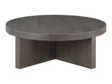 Folke Dark Brown Round Coffee Table - Ornate Home