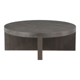 Folke Dark Brown Round Coffee Table - Ornate Home