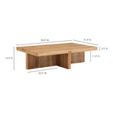 Folke Natural Rectangular Coffee Table - Ornate Home