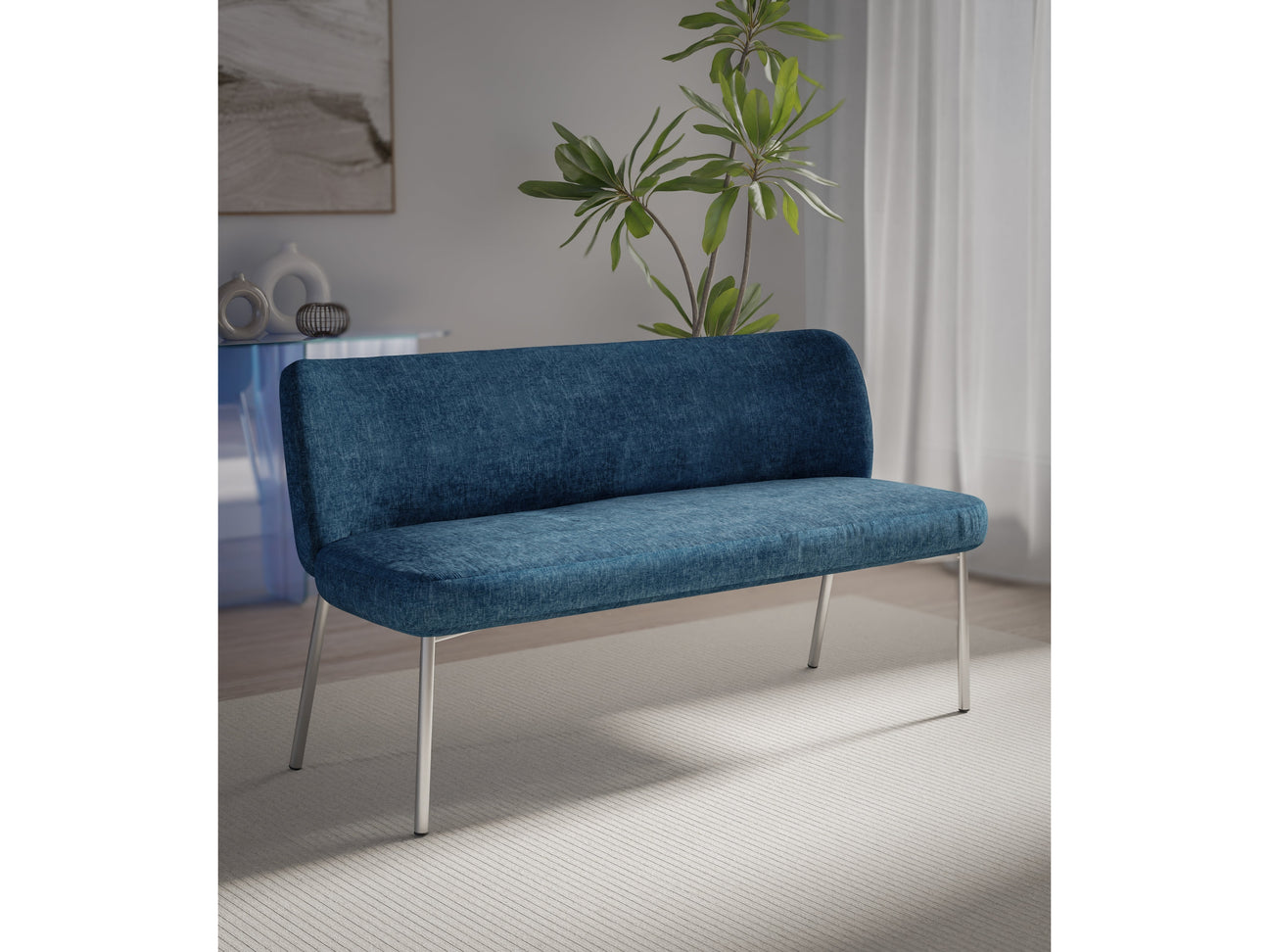 Fomo Azure Upholstered Bench - Ornate Home