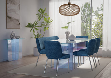 Fomo Azure Upholstered Bench - Ornate Home