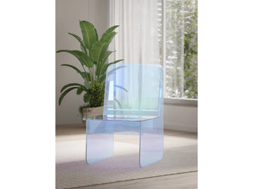 Fomo Honeyberry Iridescent Acrylic Accent Chair - Ornate Home