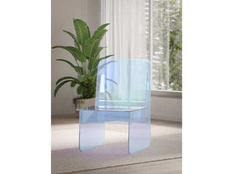 Fomo Honeyberry Iridescent Acrylic Accent Chair - Ornate Home
