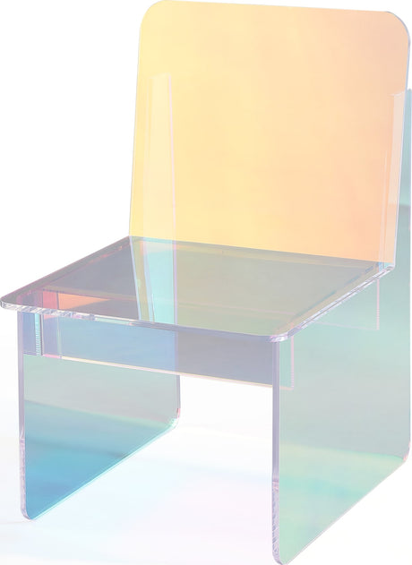 Fomo Honeyberry Iridescent Acrylic Accent Chair - Ornate Home