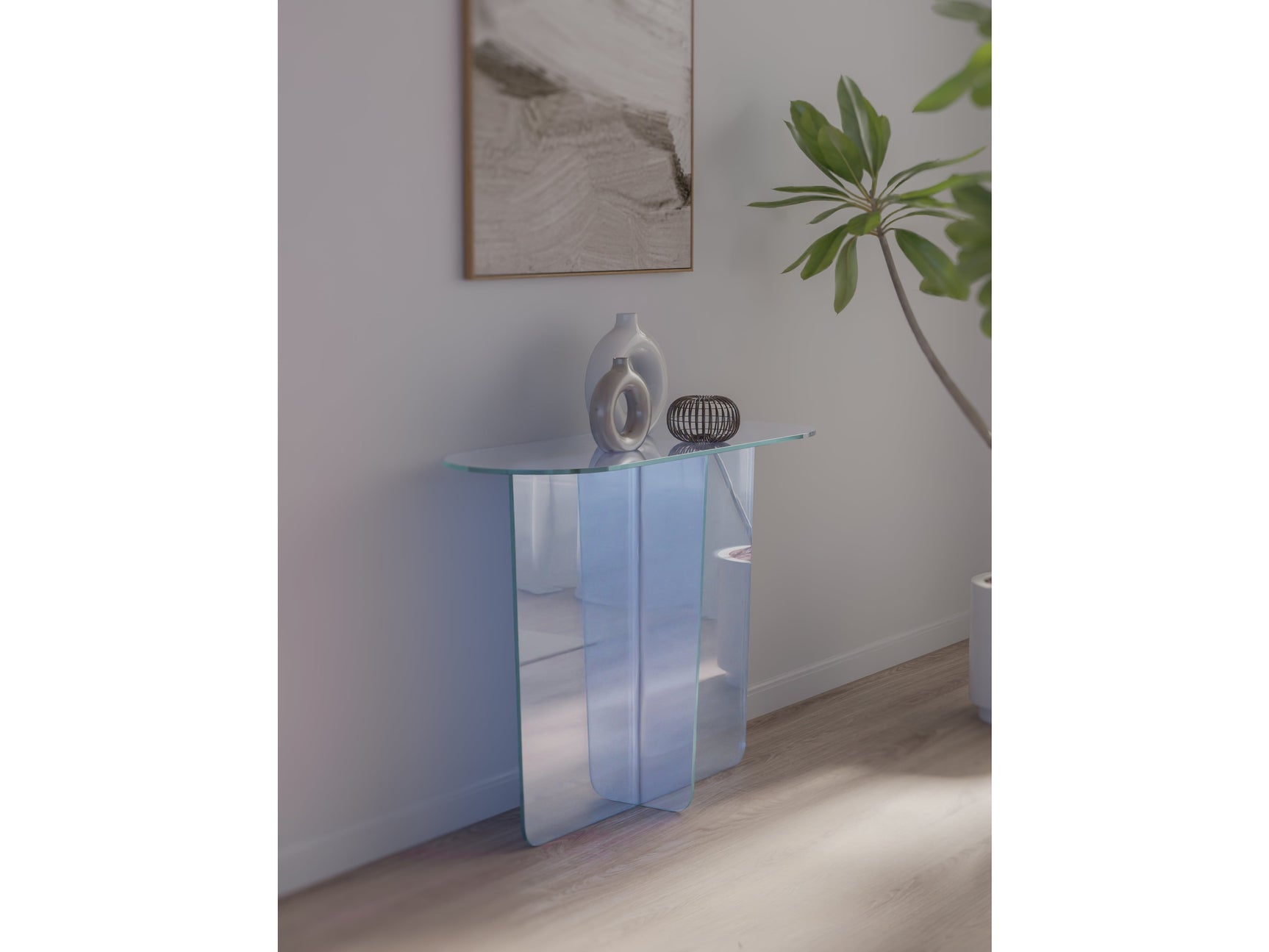 Fomo Iridescent Glass Console Table - Ornate Home