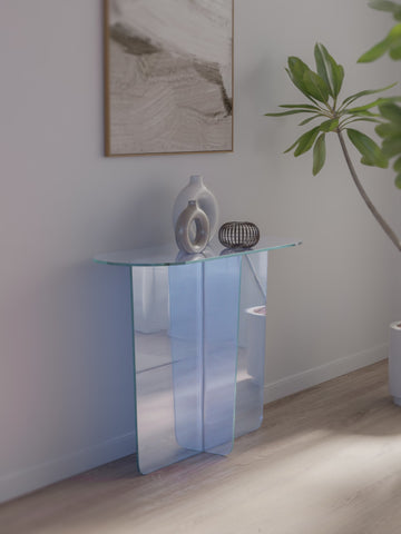 Fomo Iridescent Glass Console Table - Ornate Home