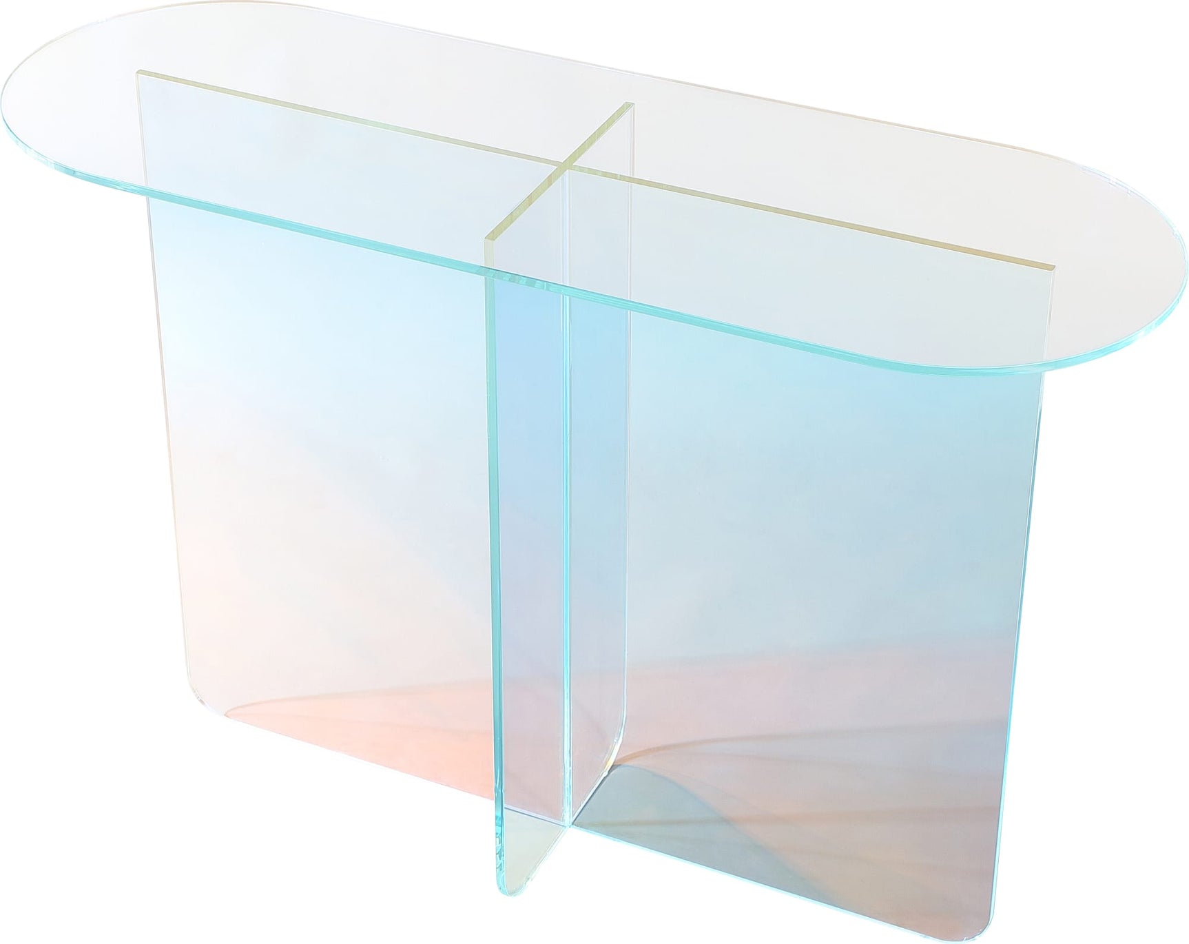 Fomo Iridescent Glass Console Table - Ornate Home