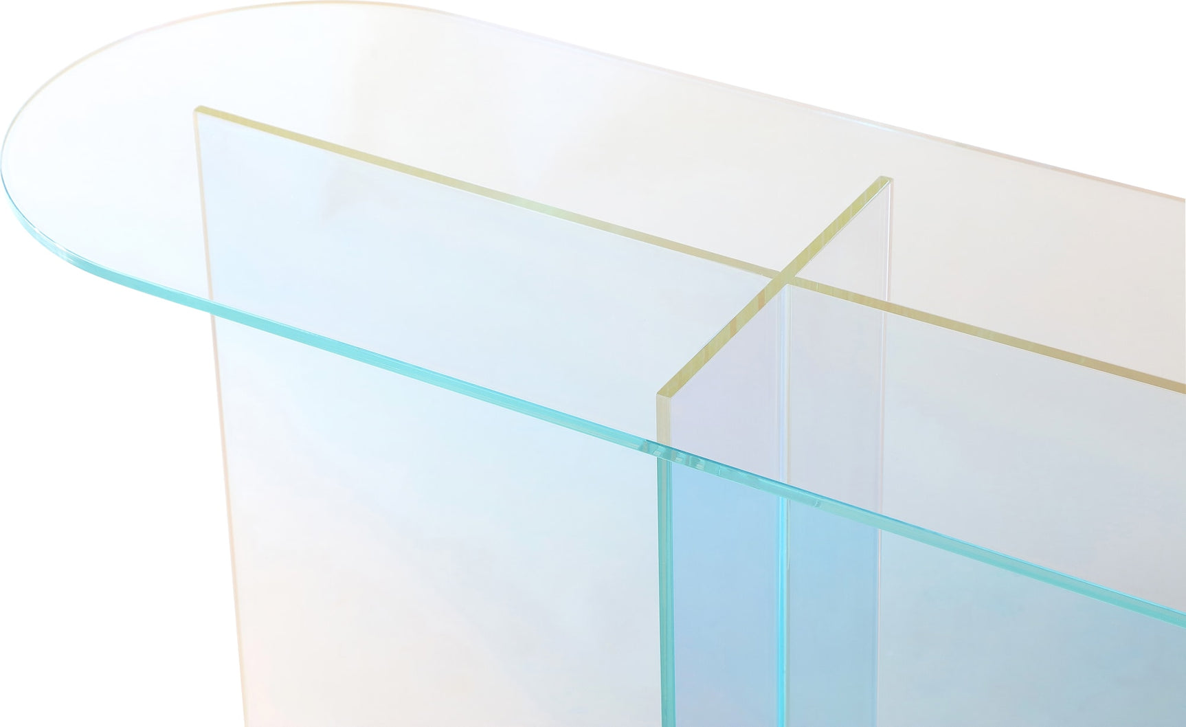 Fomo Iridescent Glass Console Table - Ornate Home