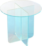 Fomo Iridescent Glass Large End Table - Ornate Home
