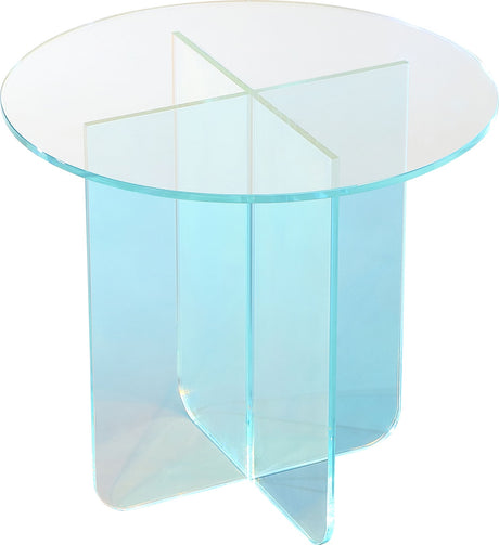 Fomo Iridescent Glass Large End Table - Ornate Home
