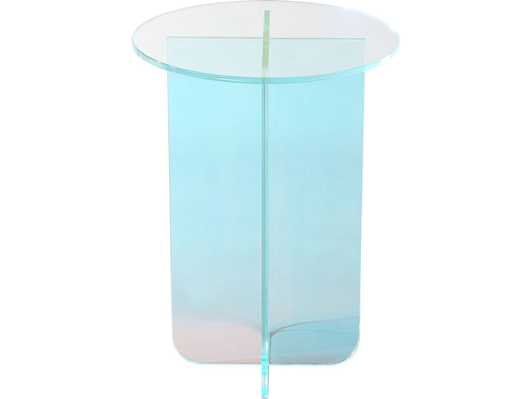 Fomo Iridescent Glass Small End Table - Ornate Home