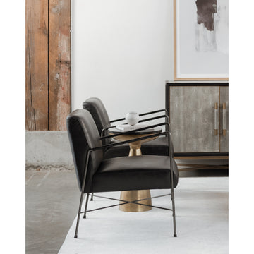 Font Brass Side Table - Ornate Home