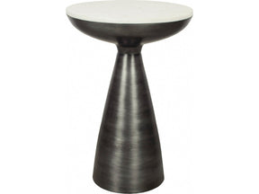 Font White Marble Side Table - Ornate Home