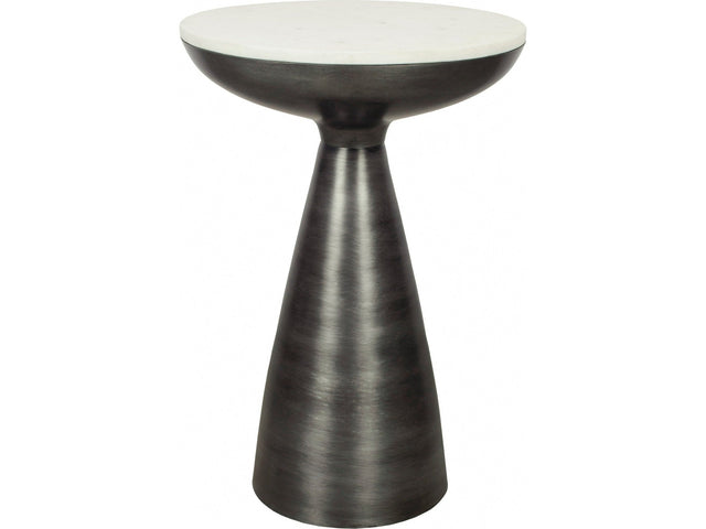 Font White Marble Side Table - Ornate Home