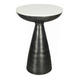 Font White Marble Side Table - Ornate Home