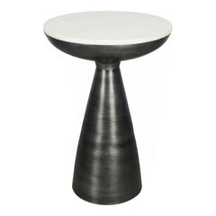 Font White Marble Side Table - Ornate Home