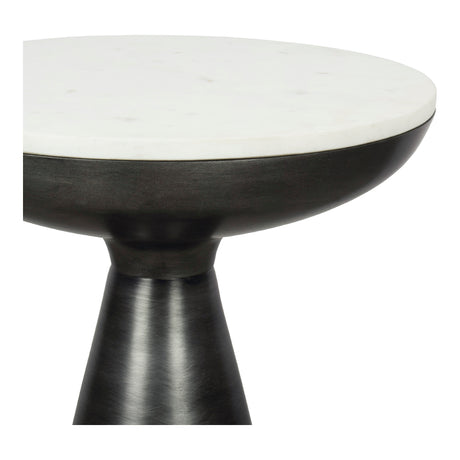 Font White Marble Side Table - Ornate Home
