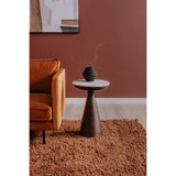 Font White Marble Side Table - Ornate Home