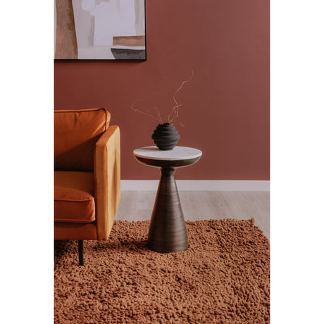 Font White Marble Side Table - Ornate Home