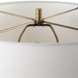 Forage Brown/Gold Dark Scalloped Table Lamp - Ornate Home