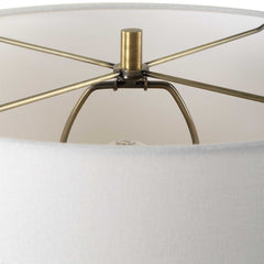 Forage Brown/Gold Dark Scalloped Table Lamp - Ornate Home