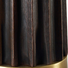 Forage Brown/Gold Dark Scalloped Table Lamp - Ornate Home