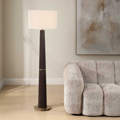 Forage Dark Oak Floor Lamp - Ornate Home