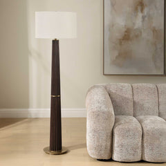 Forage Dark Oak Floor Lamp - Ornate Home