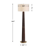 Forage Dark Oak Floor Lamp - Ornate Home