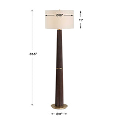 Forage Dark Oak Floor Lamp - Ornate Home