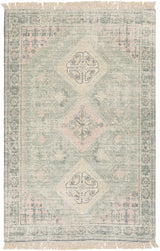 Foraker Sage Green Cotton Rug - Ornate Home