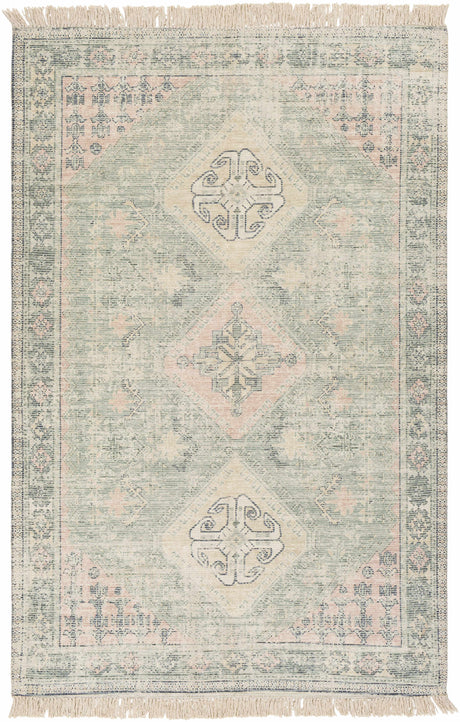 Foraker Sage Green Cotton Rug - Ornate Home