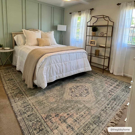 Foraker Sage Green Cotton Rug - Ornate Home