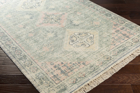 Foraker Sage Green Cotton Rug - Ornate Home