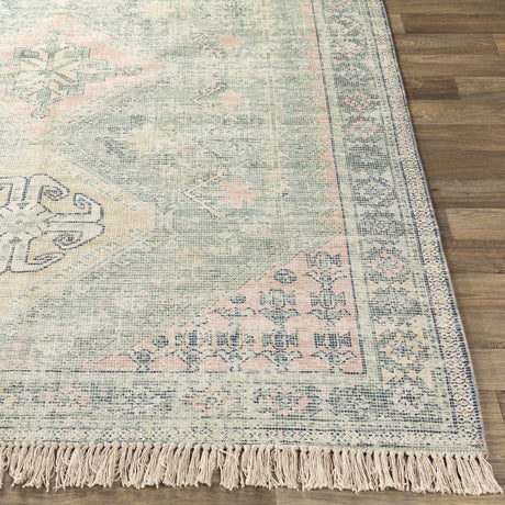 Foraker Sage Green Cotton Rug - Ornate Home