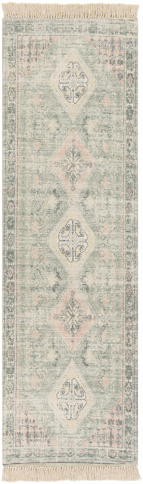 Foraker Sage Green Cotton Rug - Ornate Home