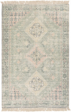 Foraker Sage Green Cotton Rug - Ornate Home