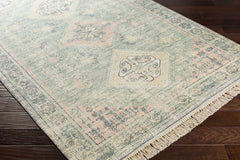 Foraker Sage Green Cotton Rug - Ornate Home