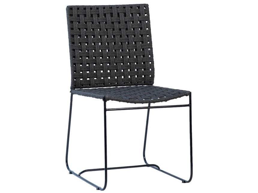 Forbes Black Outdoor Dining Chair - Ornate Home