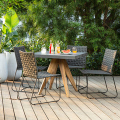 Forbes Black Outdoor Dining Chair - Ornate Home
