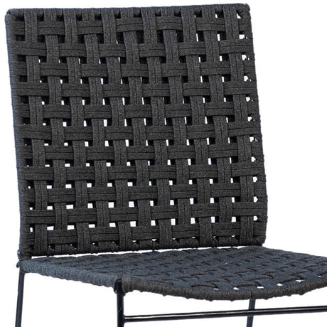 Forbes Black Outdoor Dining Chair - Ornate Home