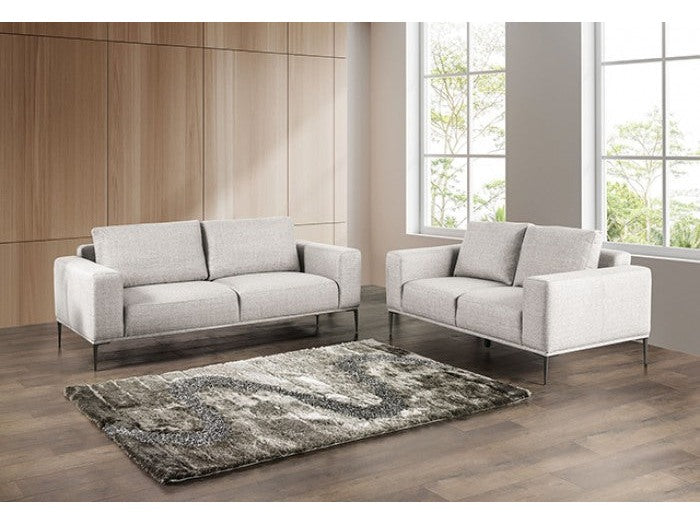 Forde Gray Sofa & Loveseat - Ornate Home