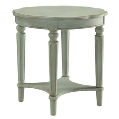 Fordon French Antique Gray Green End Table - Ornate Home