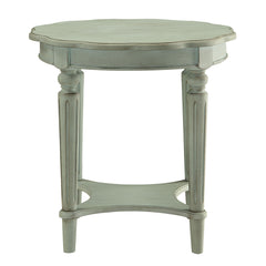 Fordon French Antique Gray Green End Table - Ornate Home