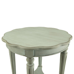 Fordon French Antique Gray Green End Table - Ornate Home